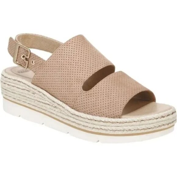 Dr. Scholl's Oh Hey Espadrille Sandals Tawny Birch size 8.5 - Picture 1 of 5
